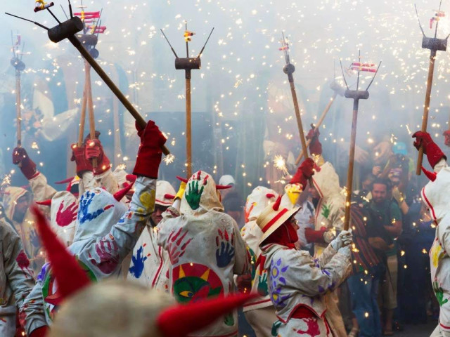 A typical correfoc through the streets