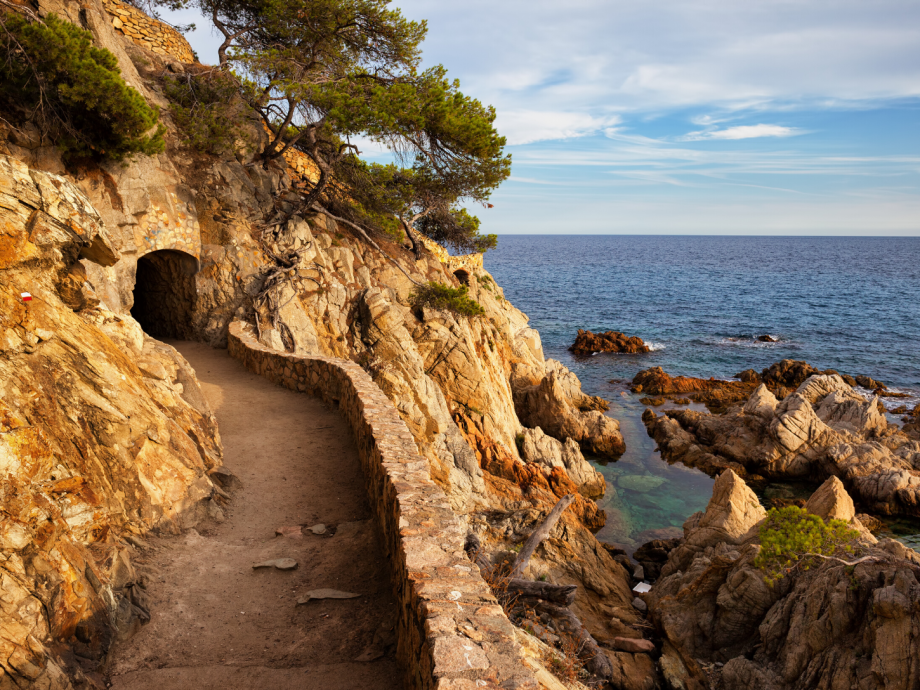 Stunning views along the coast of the Mediterranean.