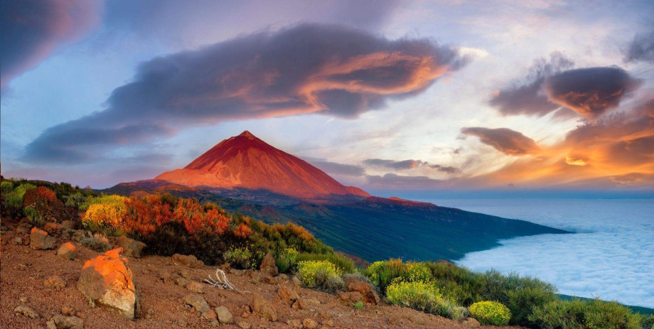 The volcano of Tenerife.