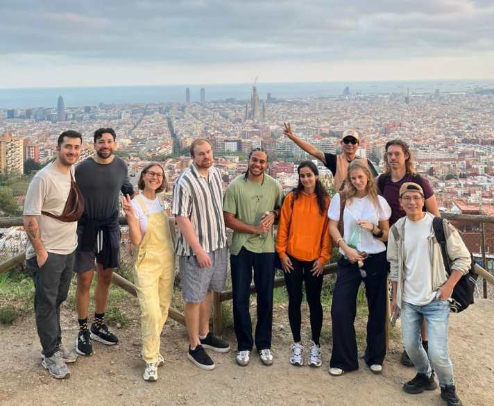Barcelona Skyline Sunset Walk