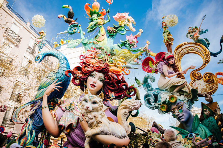 Las Fallas Festival i Valencia