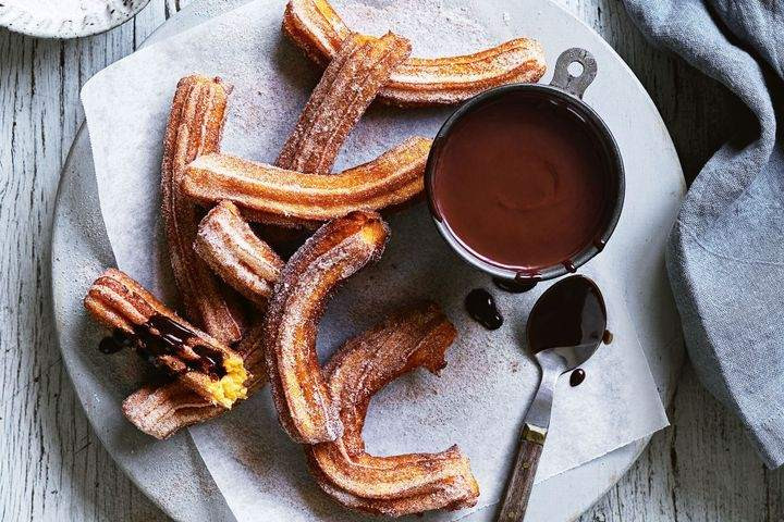 Churros con chocolate