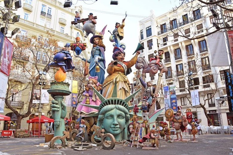 Las Fallas-festivalen i Valencia