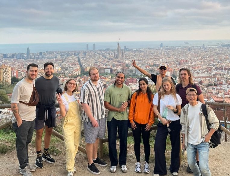 Barcelona Skyline sunset walk