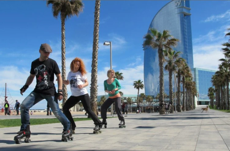 Roller skating Barcelona