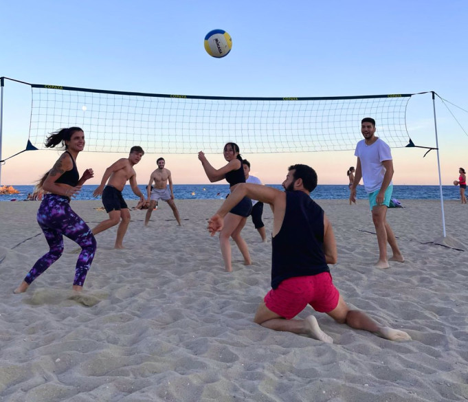 Beach Volleyball and Picnic